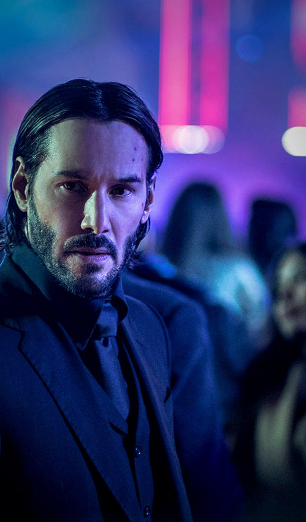 Актер Киану Ривз в фильме Джон Уик 3, 2019