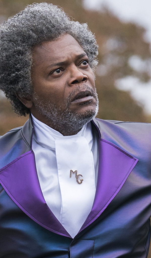 Актер Сэмюэл Лерой Джексон в фильме Стекло, 2019