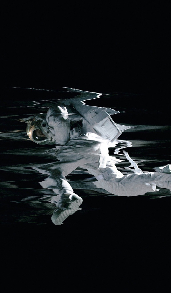 Астронавт на черном фоне постер фильма К звёздам, 2019 год