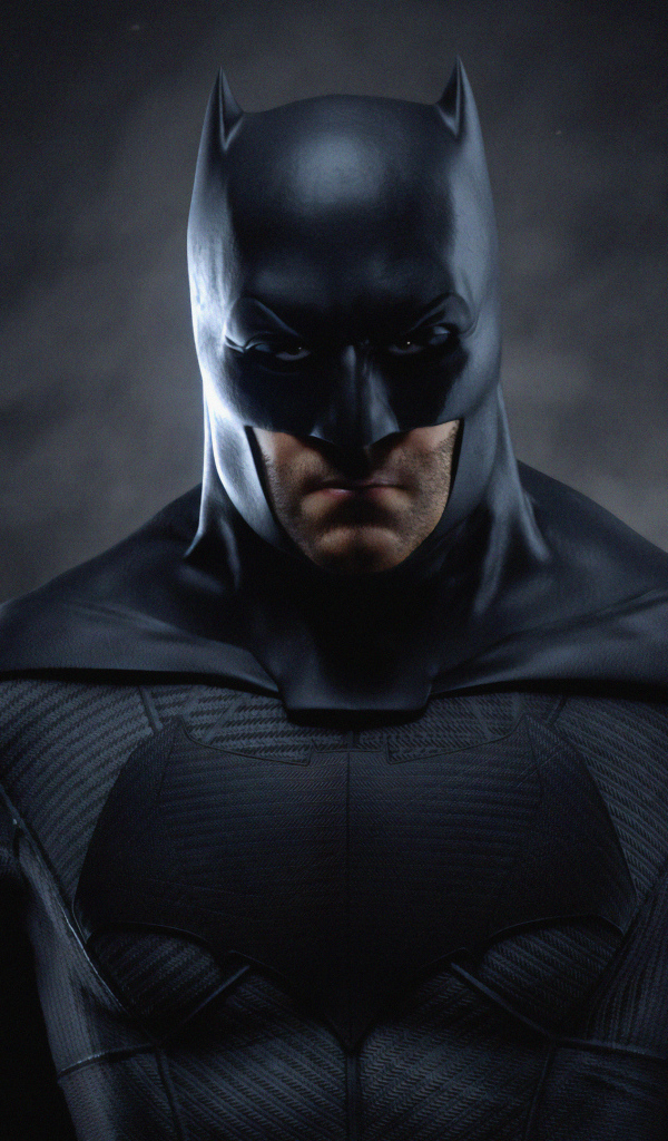 Бэтмен на черном фоне крупным планом