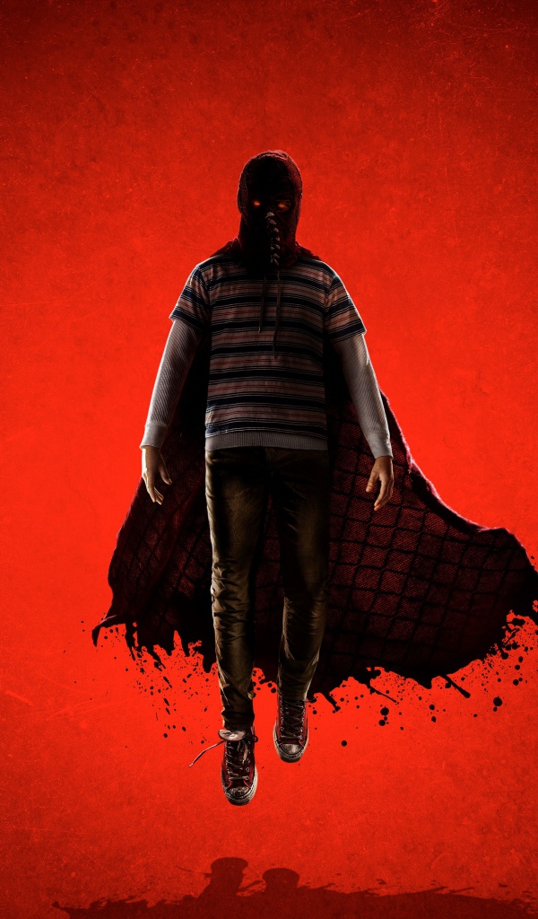 Персонаж фильма Гори, гори ясно на красном фоне