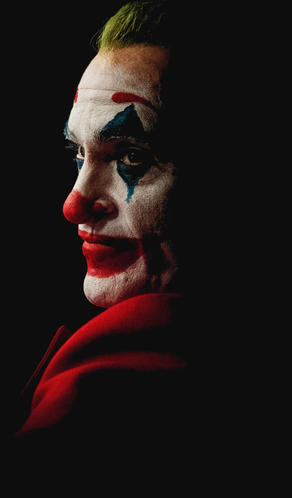 Joker on a black background