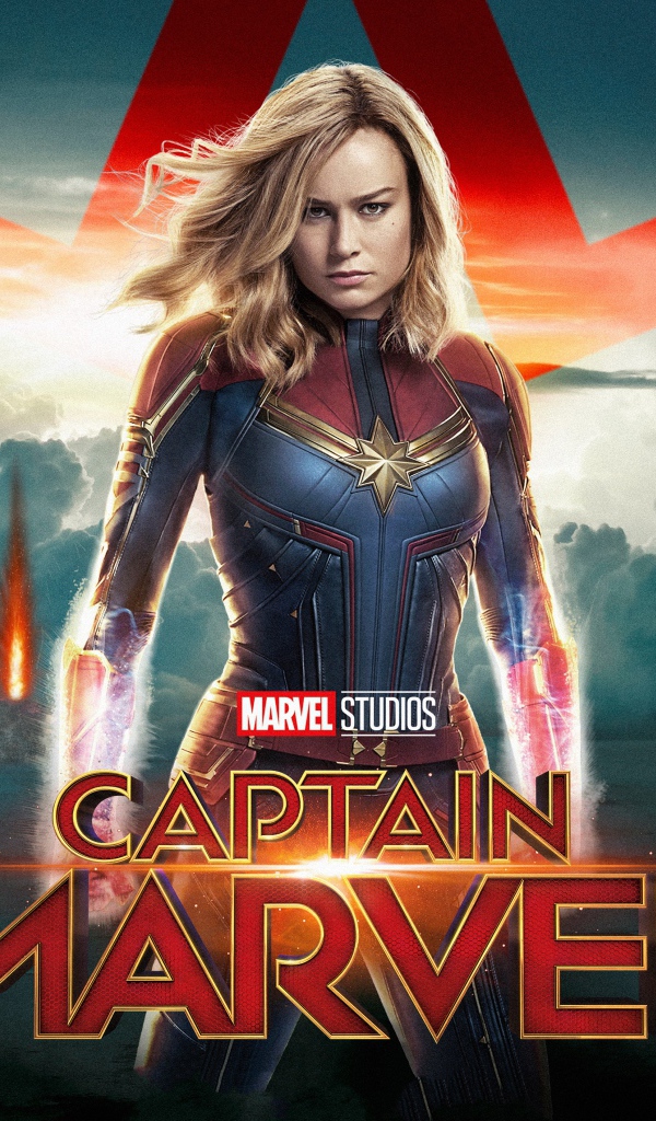 Постер фильма Капитан Марвел, 2019 года