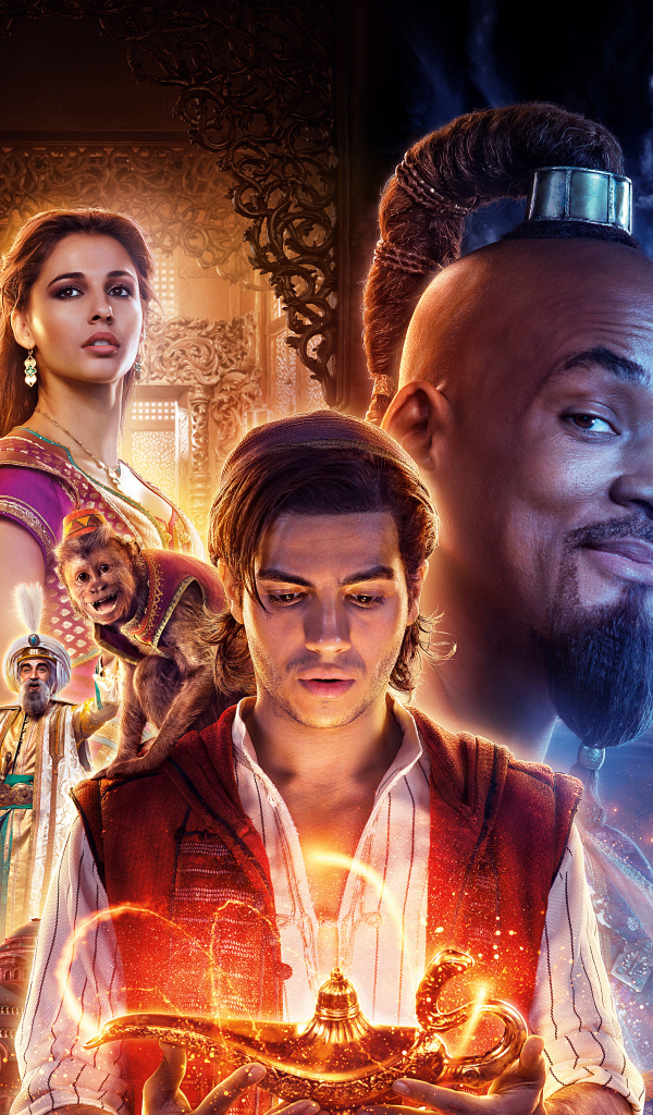 Постер нового фильма фэнтези Аладдин, 2019 