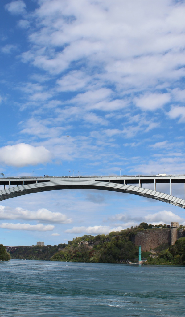 Мост через быструю реку Ниагара