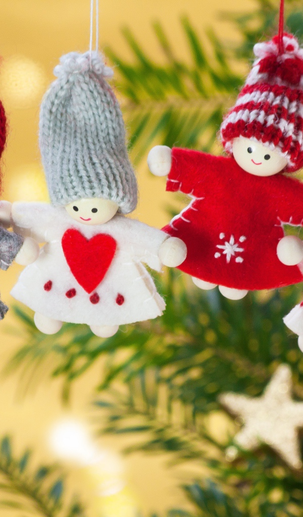 Игрушки куклы украшение на елке на Новый год 2020 