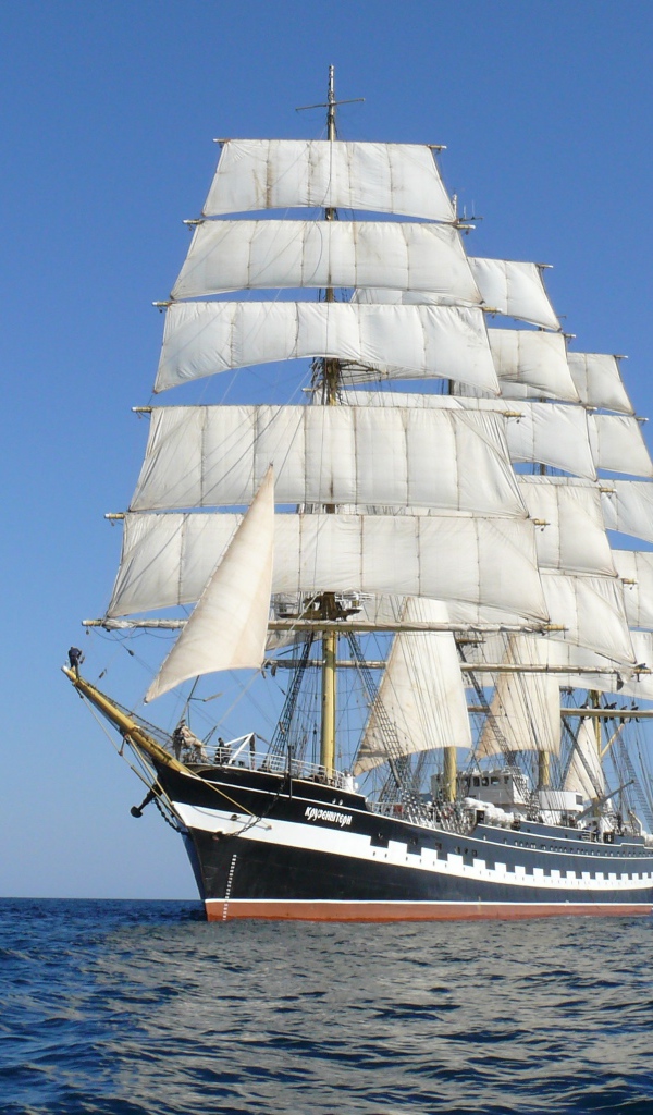 Большой красивый парусник 