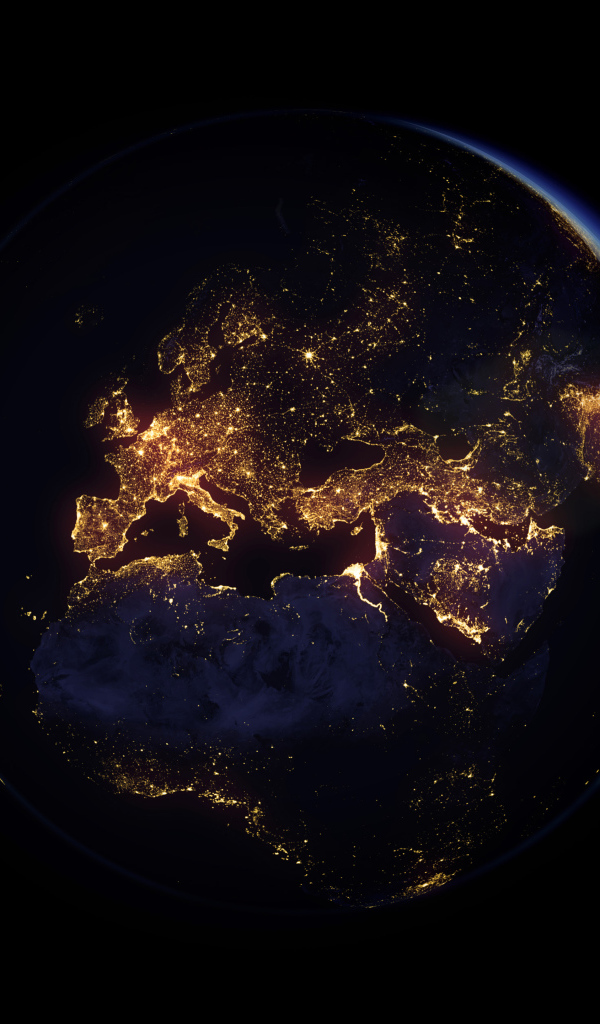 Вид на планету Земля из космоса