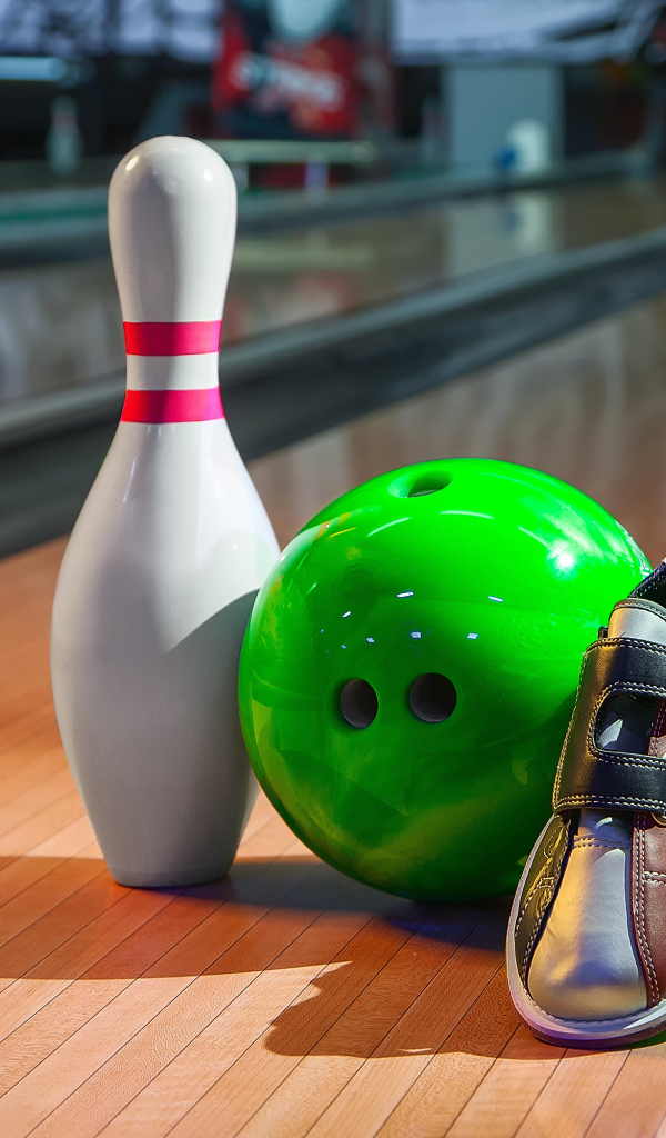 Обувь для боулинга, шар и кегля 