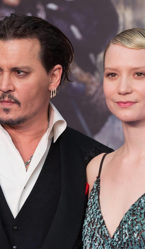 Actor Johnny Depp and actress Mia Vasikowska