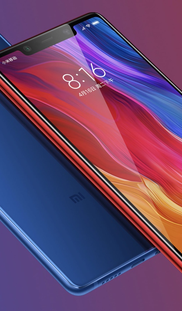 Красивый тонкий смартфон Xiaomi Mi 8