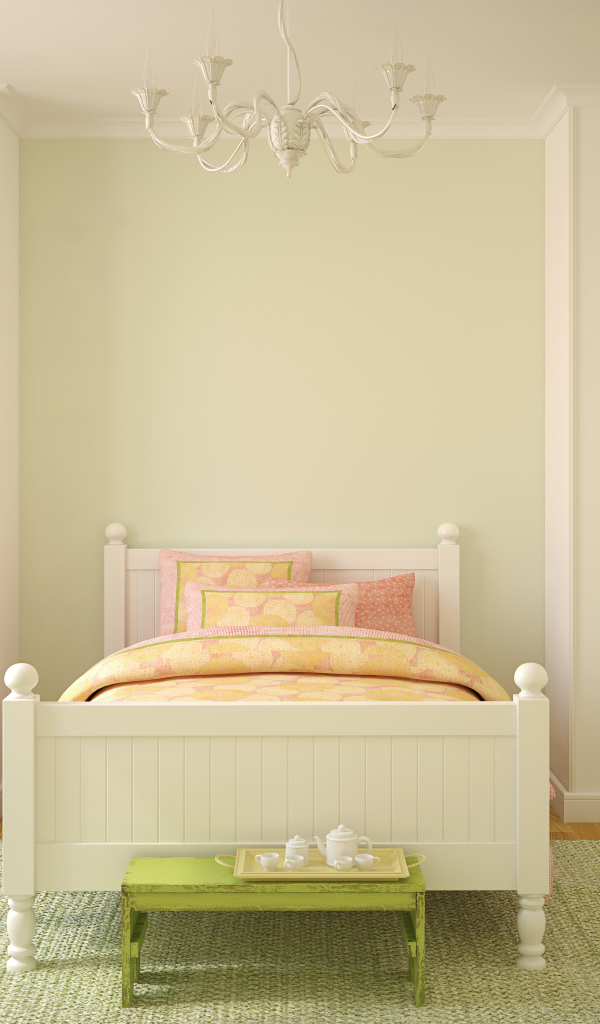 Детская комната с кроватью и шкафом