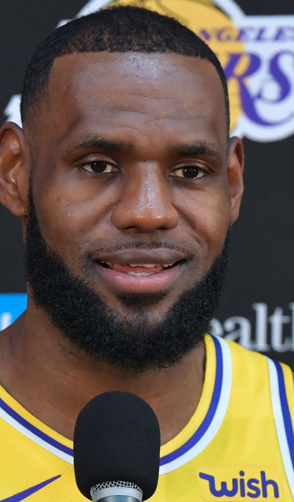 Профессиональный американский баскетболист Леброн Джеймс