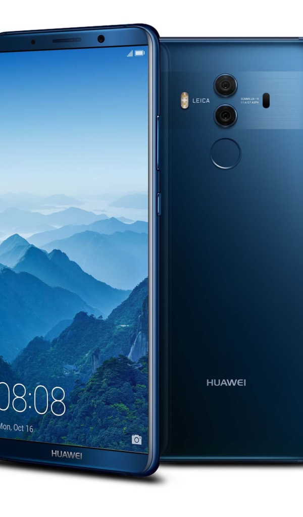 Смартфон Huawei Mate-10 Pro 1 на белом фоне