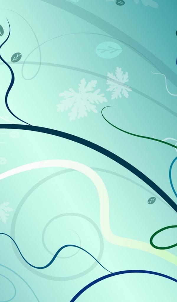 Абстрактные рисунки на голубом фоне 