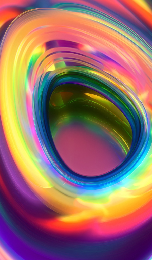 Абстрактное углубление цвета радуги