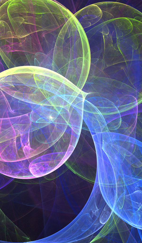 Красивые абстрактные неоновые шары 