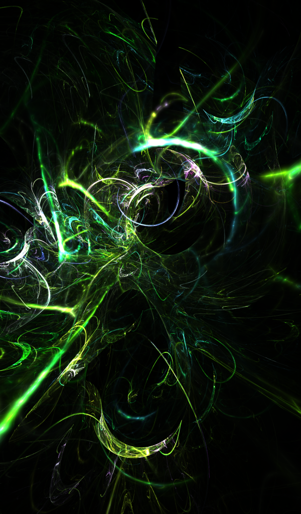 Красивый размытый рисунок на черном фоне