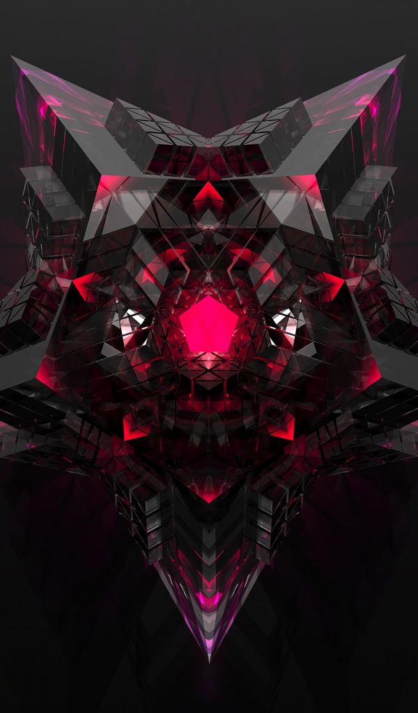 Красивая звезда на сером фоне 3д графика