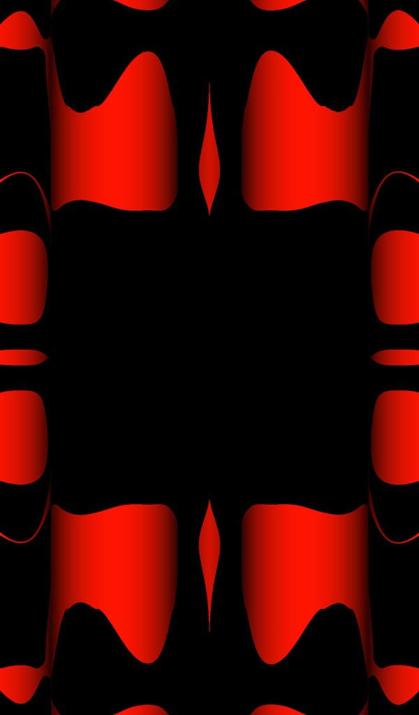 Черные и красные узоры крупным планом