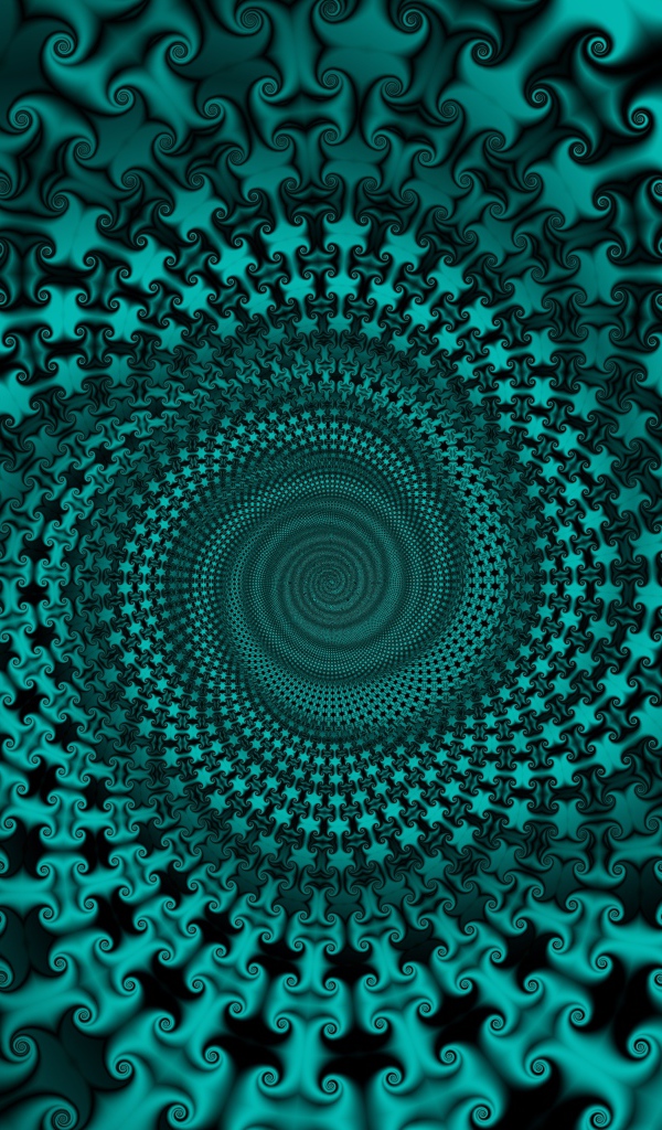 Голубой спиральный абстрактный узор 