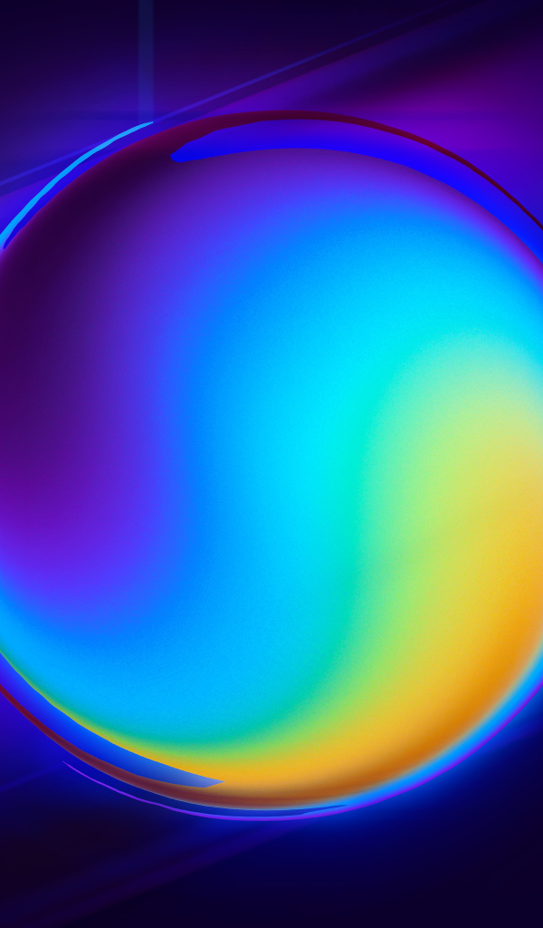 Градиентный круг на фиолетовом фоне