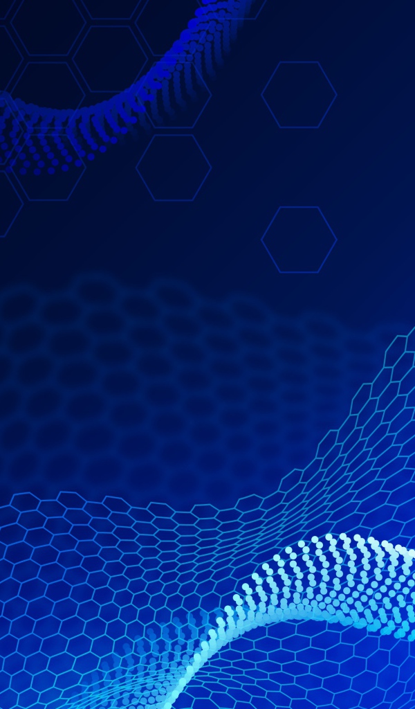 Неоновые абстрактные соты