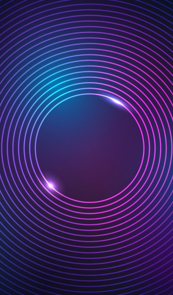 Неоновые сиреневые яркие круги 