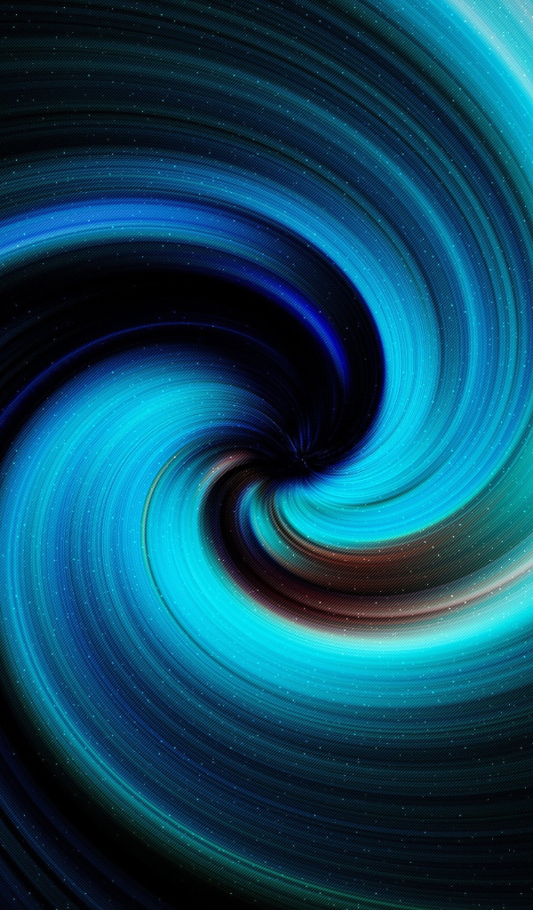Neon spiral on a black background