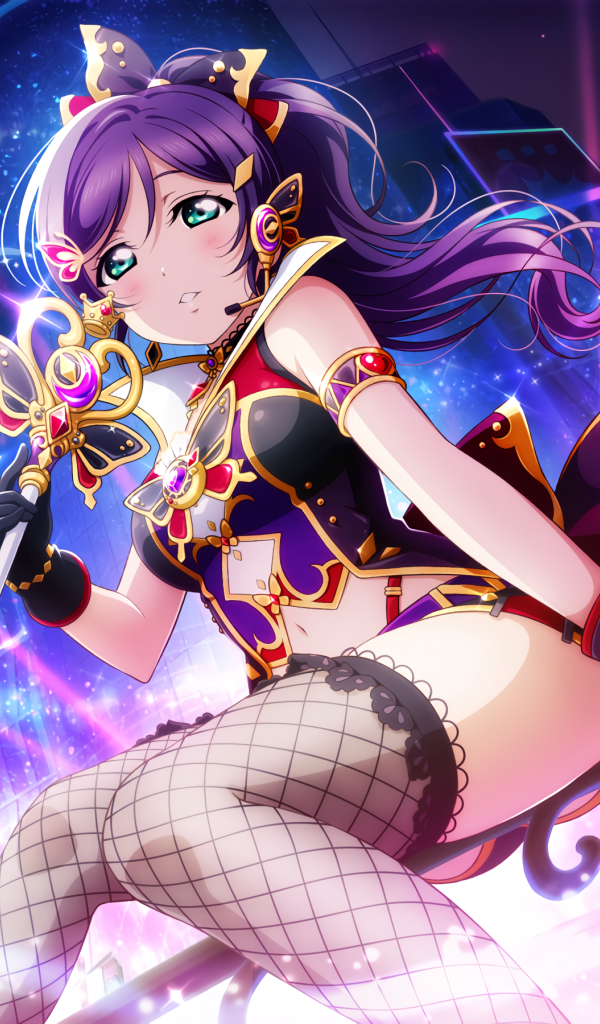 Красивая девушка аниме в открытом наряде