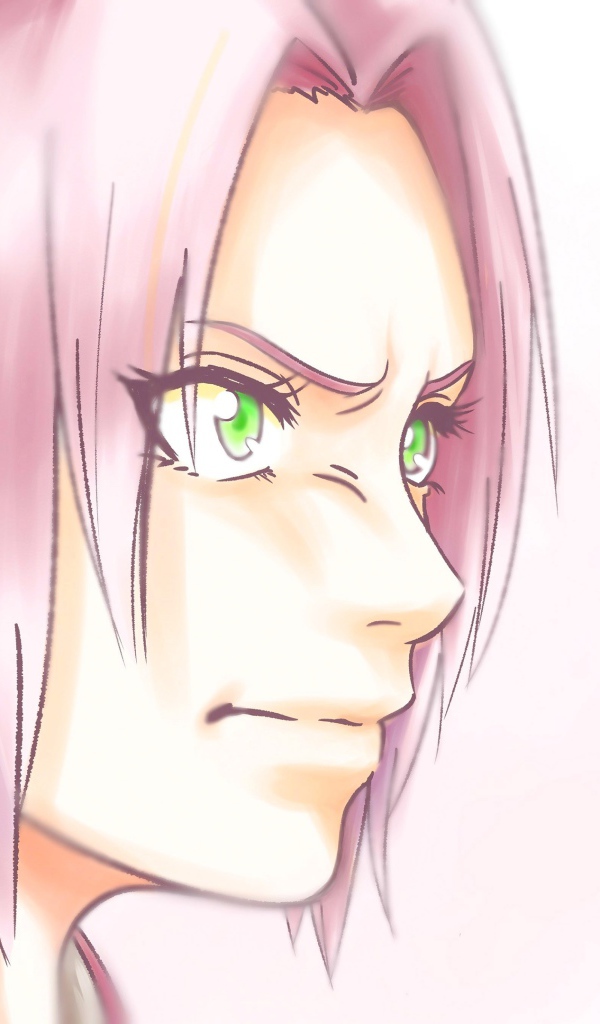 Мужчина Sakura Haruno с розовыми волосами аниме  Naruto