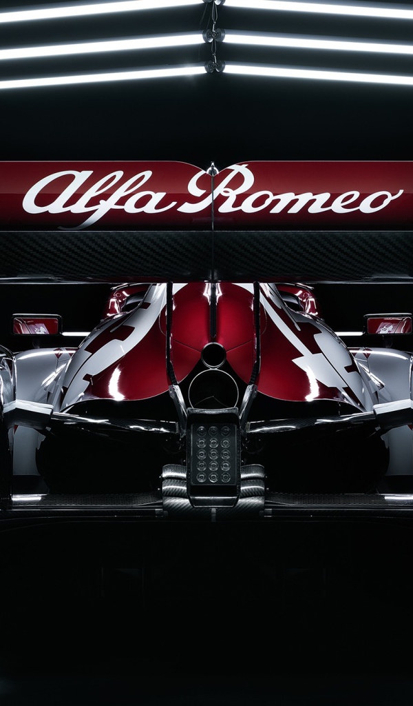 Гоночный автомобиль Alfa Romeo C39 2020 года вид сзади