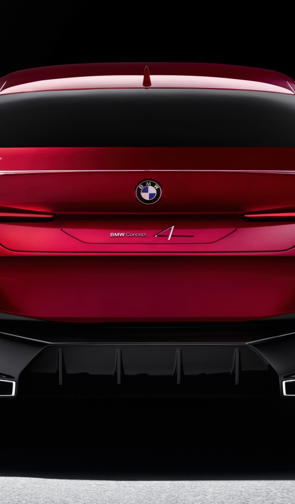 Автомобиль BMW Concept 4, 2019 года вид сзади