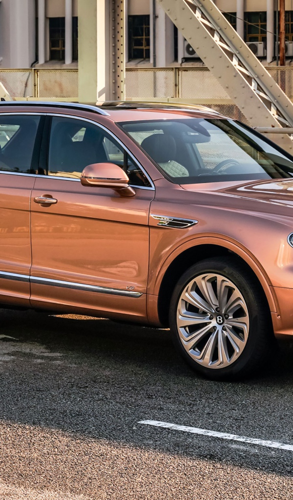 Кроссовер Bentley Bentayga V8 2020 года на мосту 
