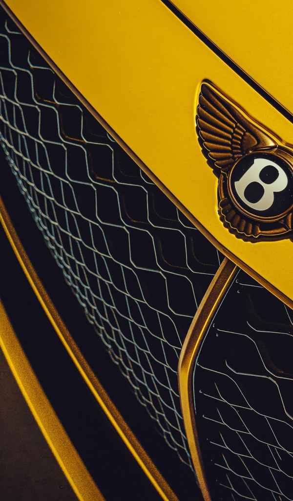 Значок желтого автомобиля Bentley Mulliner Bacalar 2020 года