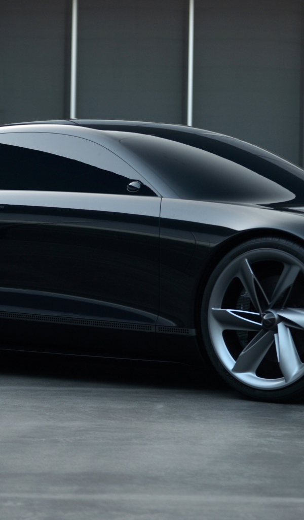 Черный автомобиль Hyundai Prophecy 2020 года вид сбоку 