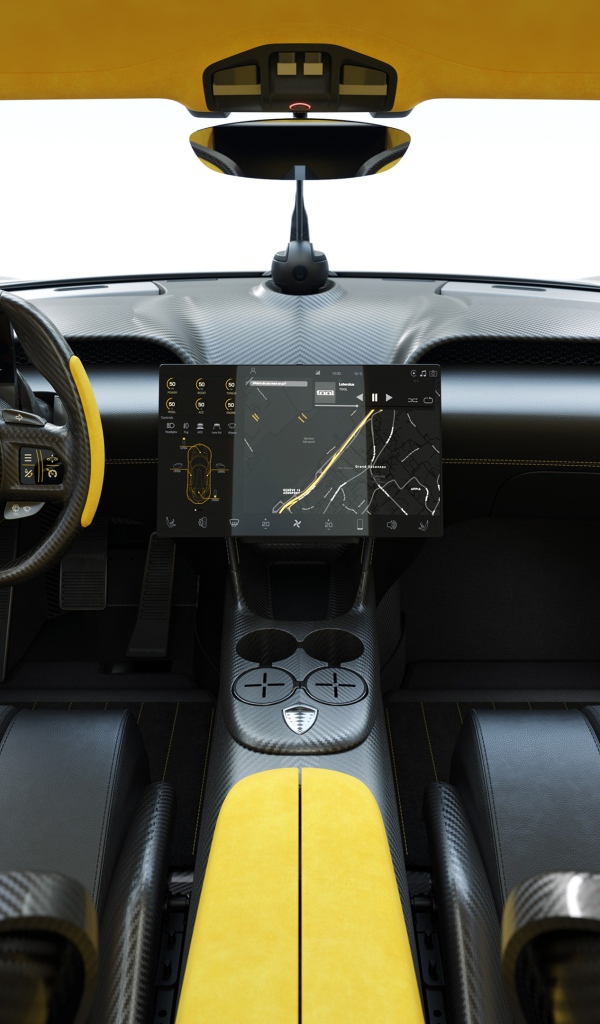 Салон автомобиля Koenigsegg Gemera 2020 года 