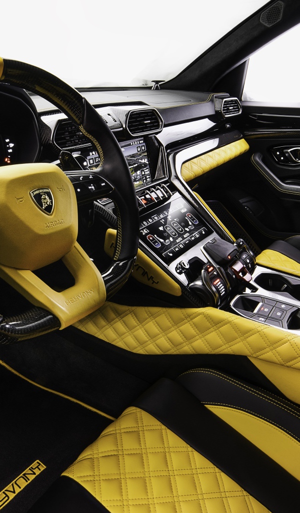 Кожаный салон автомобиля Lamborghini Keyrus 2020 года