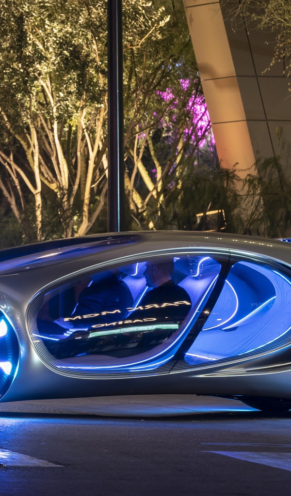 Неоновый автомобиль  Mercedes-Benz VISION AVTR, 2020 года в городе
