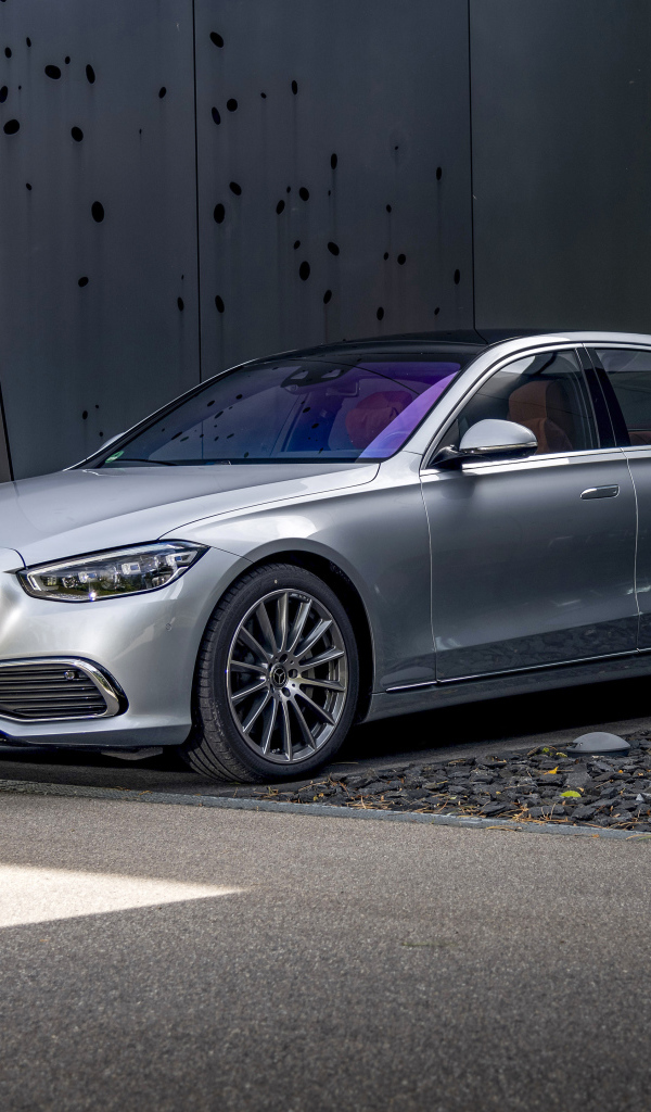 Стильный Mercedes-Benz S 400 D 4MATIC 2020 года у гаража