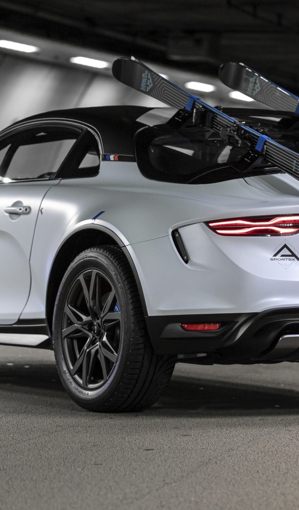 Автомобиль Alpine A110 SportsX 2020 года вид сзади