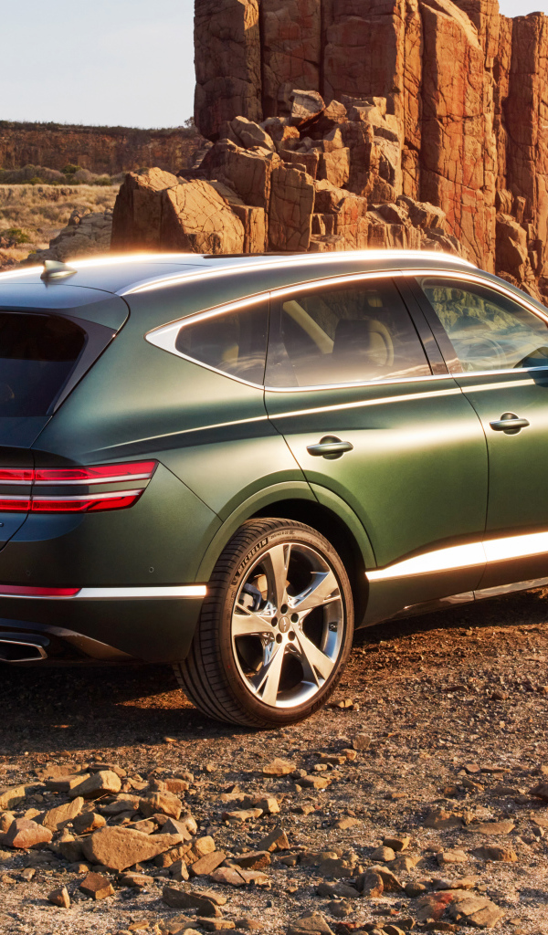 Автомобиль Genesis GV80 3.5T AWD 2020 года вид сзади