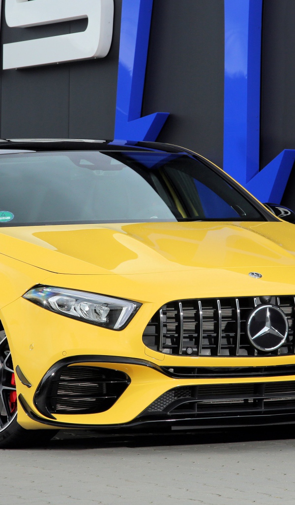 Желтый автомобиль мерседес Posaidon A 45 RS 525, 2020 года 