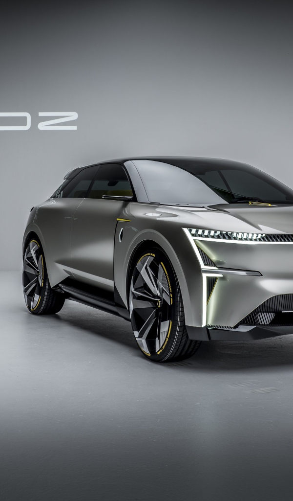 Автомобиль Renault Morphoz 2020 года на сером фоне