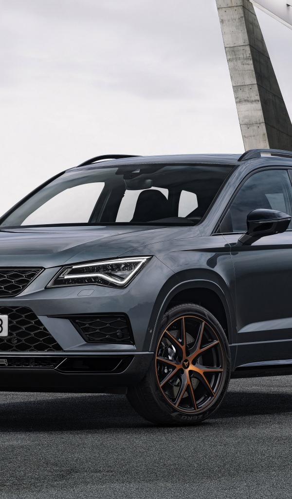 Автомобиль Seat Cupra Ateca у здания