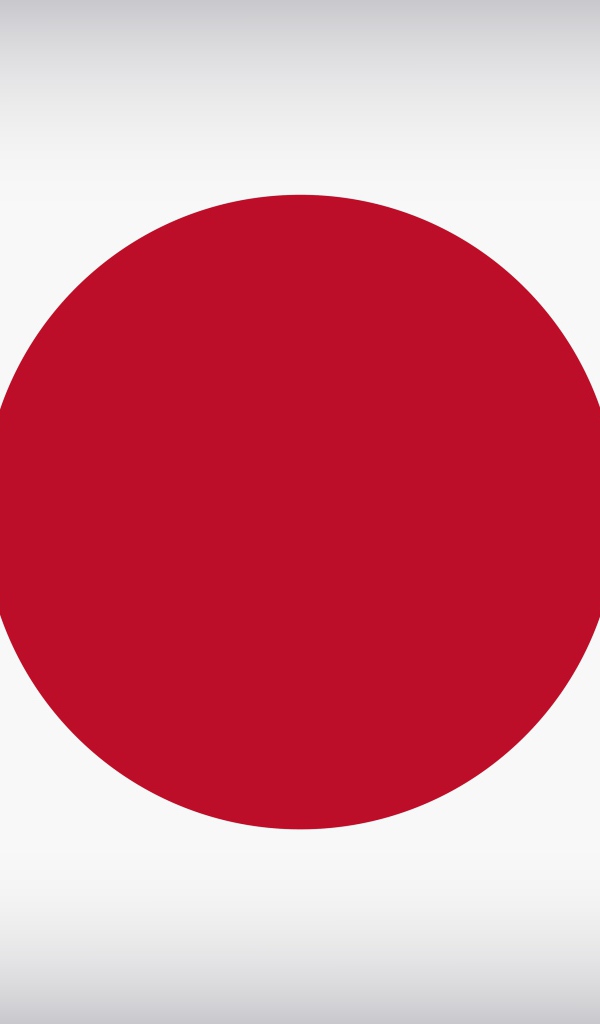 Красный круг на белом фоне, флаг Японии 