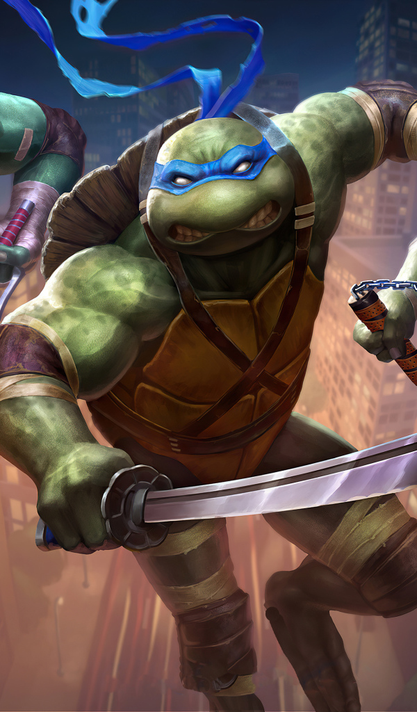 Грозные черепашки ниндзя нападают с оружием