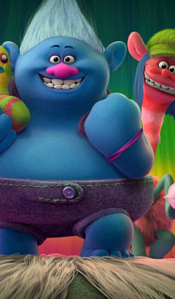 Веселые персонажи мультфильма Тролли: Мировой тур 2020 года