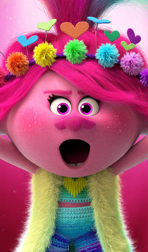 Розочка - персонаж мультфильма Тролли: Мировой тур, 2020