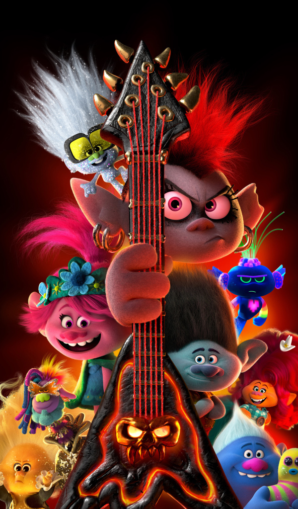The main characters of the cartoon Trolls: World Tour, 2020